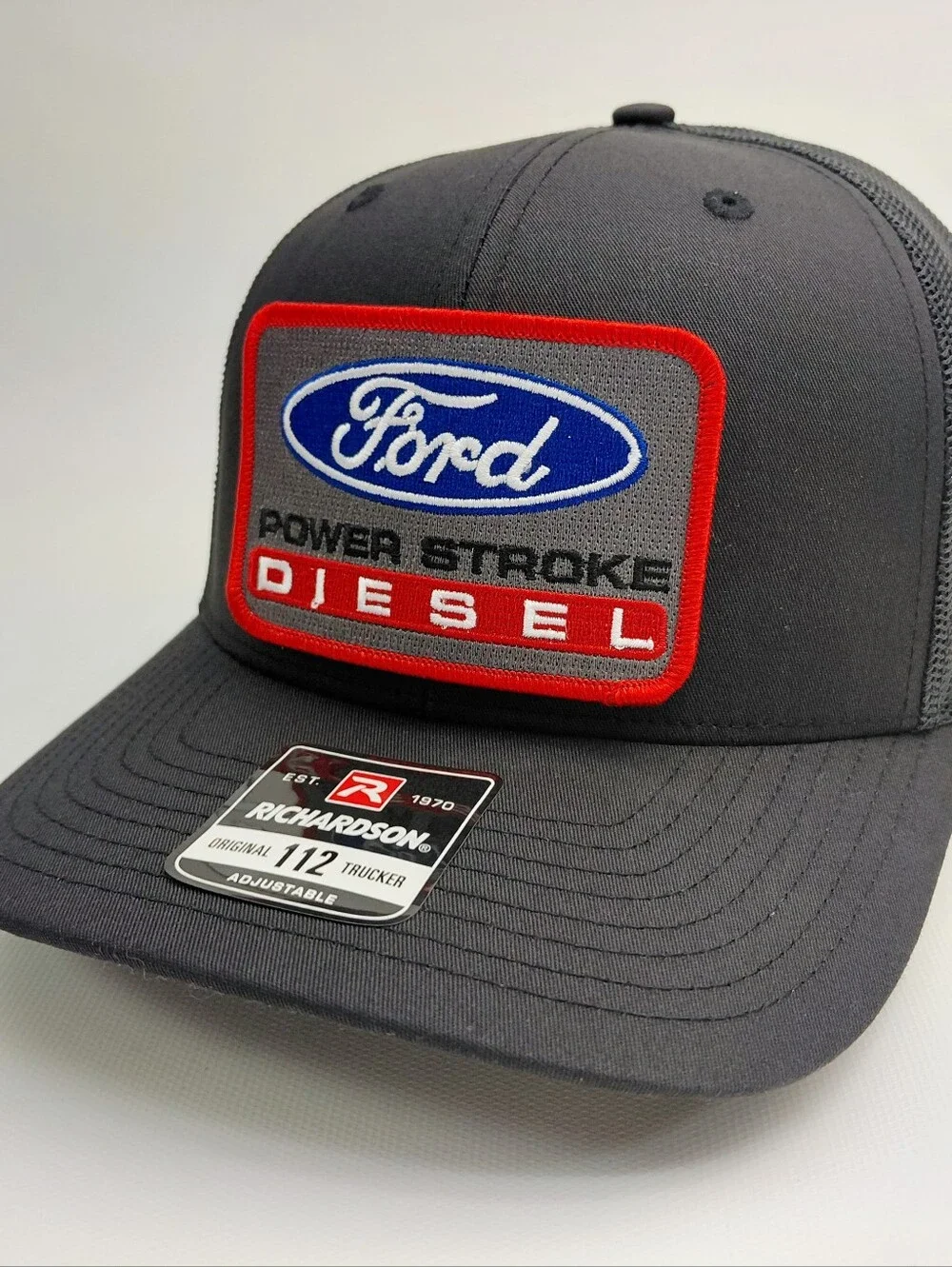Ford Power Stroke Diesel Richardson Embroidered Trucker Cap Hat Mesh Snapback